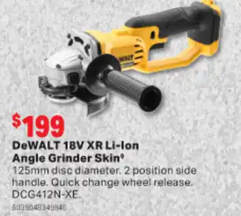 DeWalt 18V XR Li-Ion Angle Grinder Skin