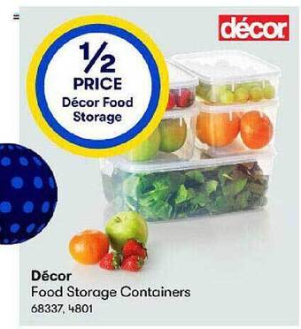 BIG W Décor food storage containers offer