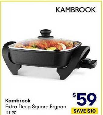 BIG W Kambrook extra deep square frypan offer