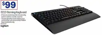 G213 gaming keyboard