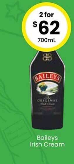 The Bottle O Baileys irish cream offer
