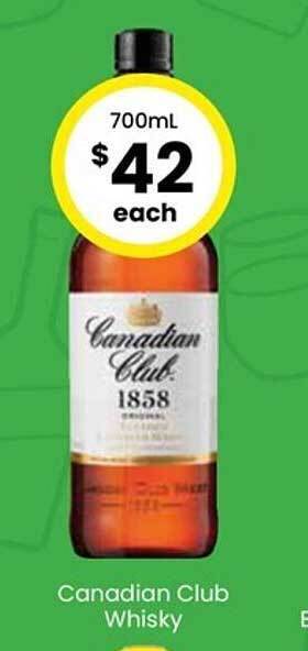 Canadian club whisky