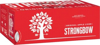 Coles Strongbow Original Cans 10x375mL offer