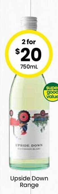 The Bottle O Upside down range offer
