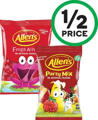 Woolworths Allen’s Medium Bags 120-200g offer