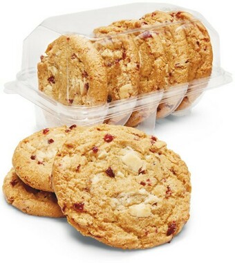 Woolworths Dreamy Choc, Cranberry & White Choc or White Choc & Macadamia Jumbo Cookie Varieties Pk 5* offer