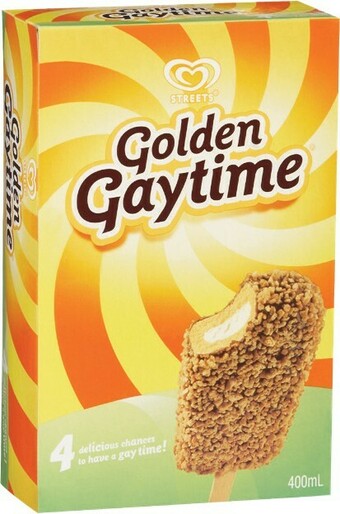 Woolworths Streets Golden Gaytime 400ml Pk 4 – From the Freezer offer