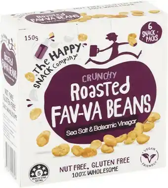 Woolworths Happy Snack Chickpeas or Favva Beans 100-200g – From the Health Food Aisle – Excludes 150g Share Bags offer