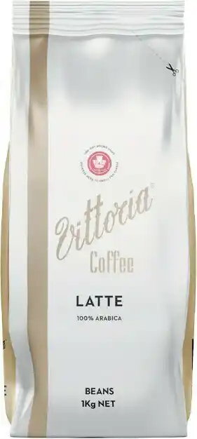 Woolworths Vittoria Latte Coffee Beans or Espresso Coffee Beans or Ground 1 kg offer