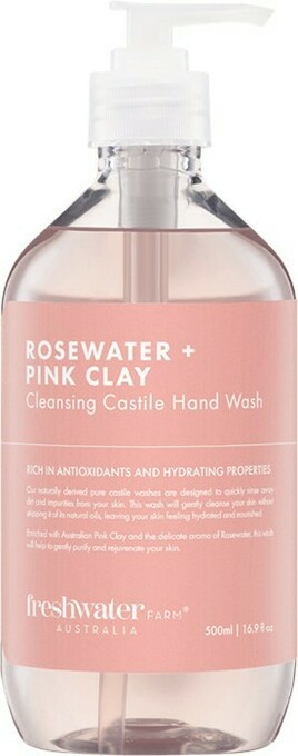 Woolworths Freshwater Rosewater Pink Clay Hand Wash 500ml offer