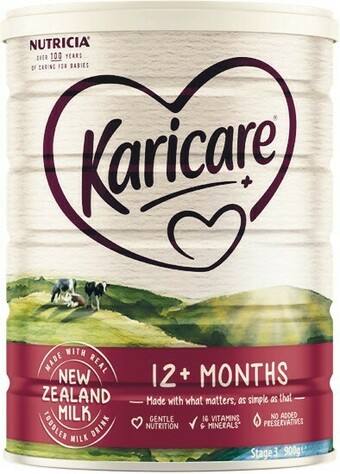 Woolworths Karicare Stage 3 or 4 Baby Formula 900g – Limit 2 per Customer offer
