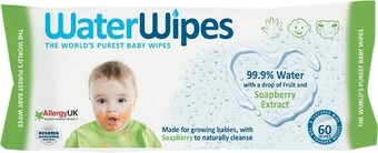 Woolworths Waterwipes Soapberry Extract Baby Wipes Pk 60 offer