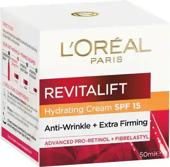 Woolworths L'Oreal Revitalift Face Cream Laser Day Cream 50ml¥ offer