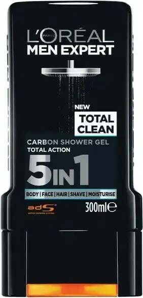 Woolworths L'Oreal Men Expert Carbon Shower Gel 300ml offer