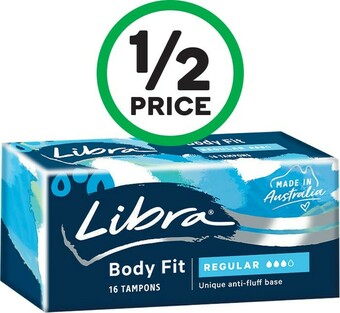 Woolworths Libra Tampons Regular Pk 16 offer