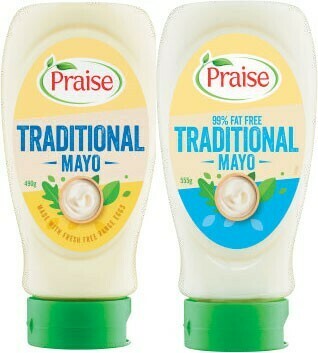 Coles Praise Squeezy Traditional Mayonnaise 490g-555g offer