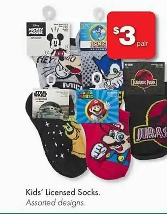 Kids' licensed socks