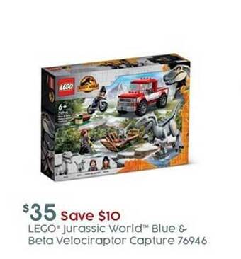 Lego jurassic world blue & beta velociraptor capture 76946
