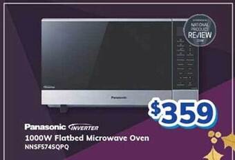 Bi-Rite Panasonic inverter 1000w flatbed microwave oven nnsf574sqpq offer