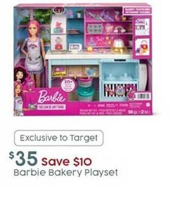 Target Barbie bakery playset offer