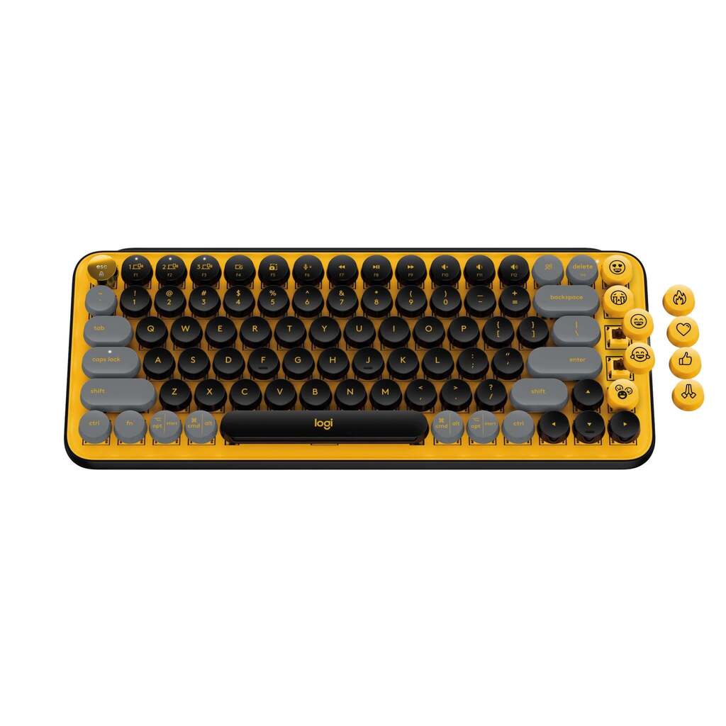 Logitech pop keys wireless mechanical keyboard with emoji keys (blast