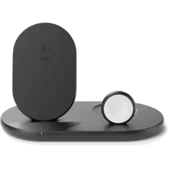 JB Hi-Fi Belkin 7.5w wireless charging stand for apple watch + airpods (black) offer