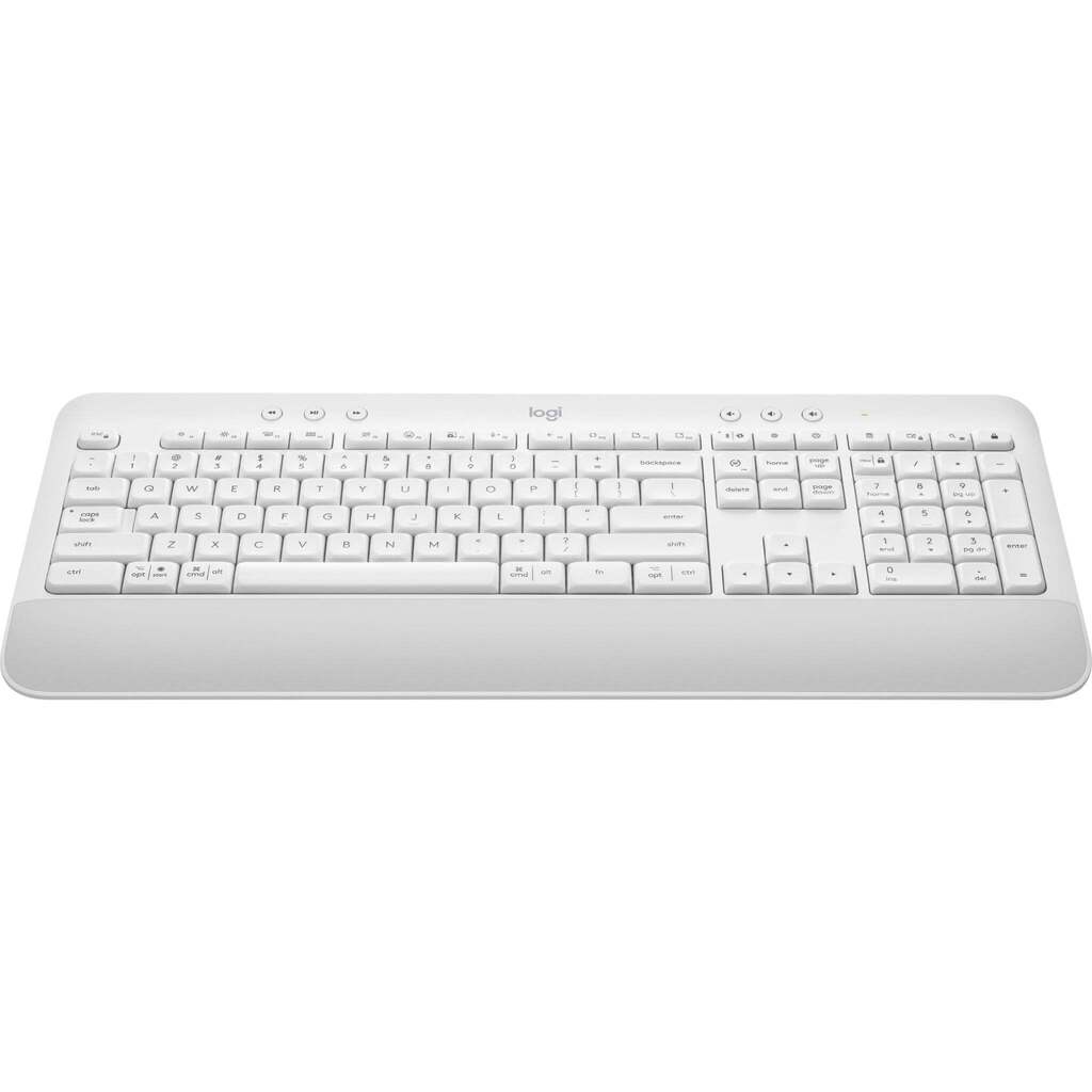 Logitech k650 signature wireless keyboard (white) offer at JB HiFi