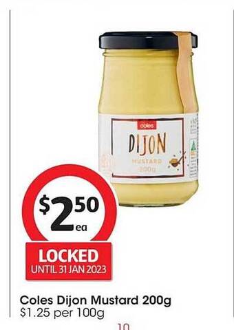 Coles Coles dijon mustard offer