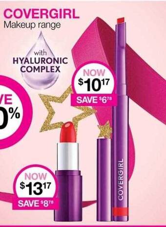 Priceline Covergirl makeup range offer