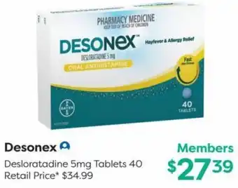 Desonex Desloratadine 5mg Tablets 40