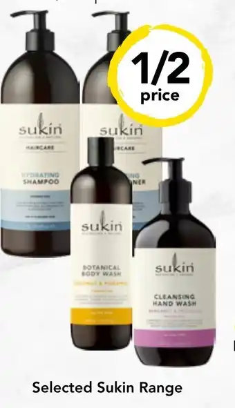 Drakes Selected Sukin Product offer