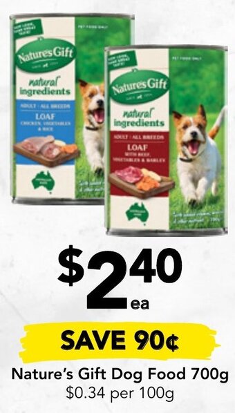 Nature's Gift Dog Food 700g