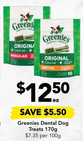 Drakes Greenies Dental Dog Treats 170g offer