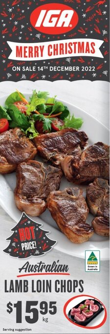 IGA Lamb Loin Chops offer