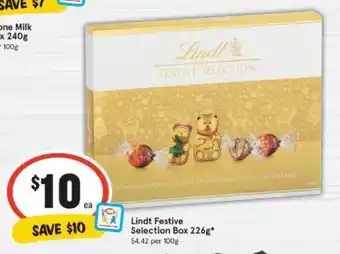 IGA Lindt Festive Box 226g offer