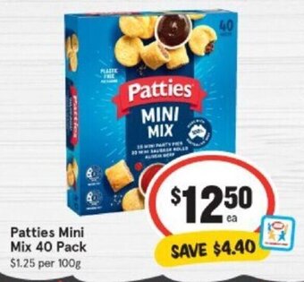 Patties Mini Mix 40 Pack