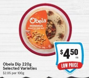 IGA Obela Dip 220g offer