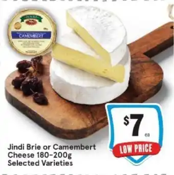 Jindi Brie or Camembert Cheese 180-200g