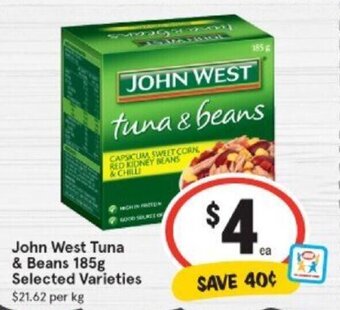 John West Tuna & Beans 185g