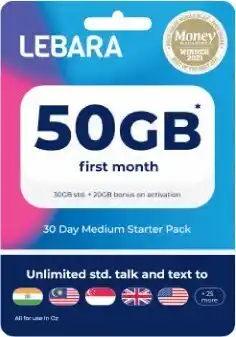 Coles Lebara $29.90 SIM offer