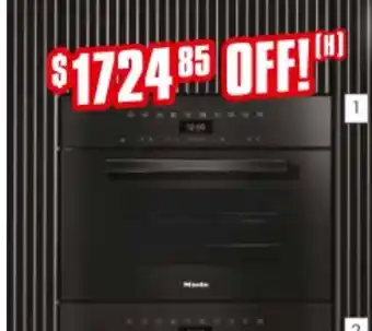 The Good Guys Miele - 60cm Pyrolytic Oven - Obsidian Black - H7464 BP VLOB offer