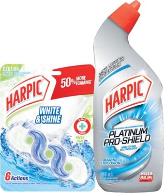 Coles Harpic Fresh Power or Colour Toilet Cleaner 39g or Toilet Cleaning Liquid 500mL offer