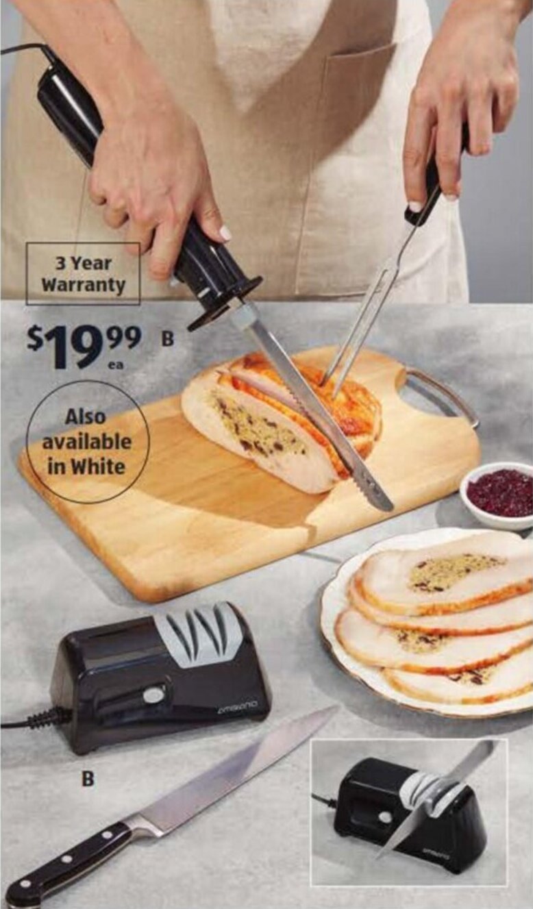 Electric Knife or Sharpener offer at ALDI