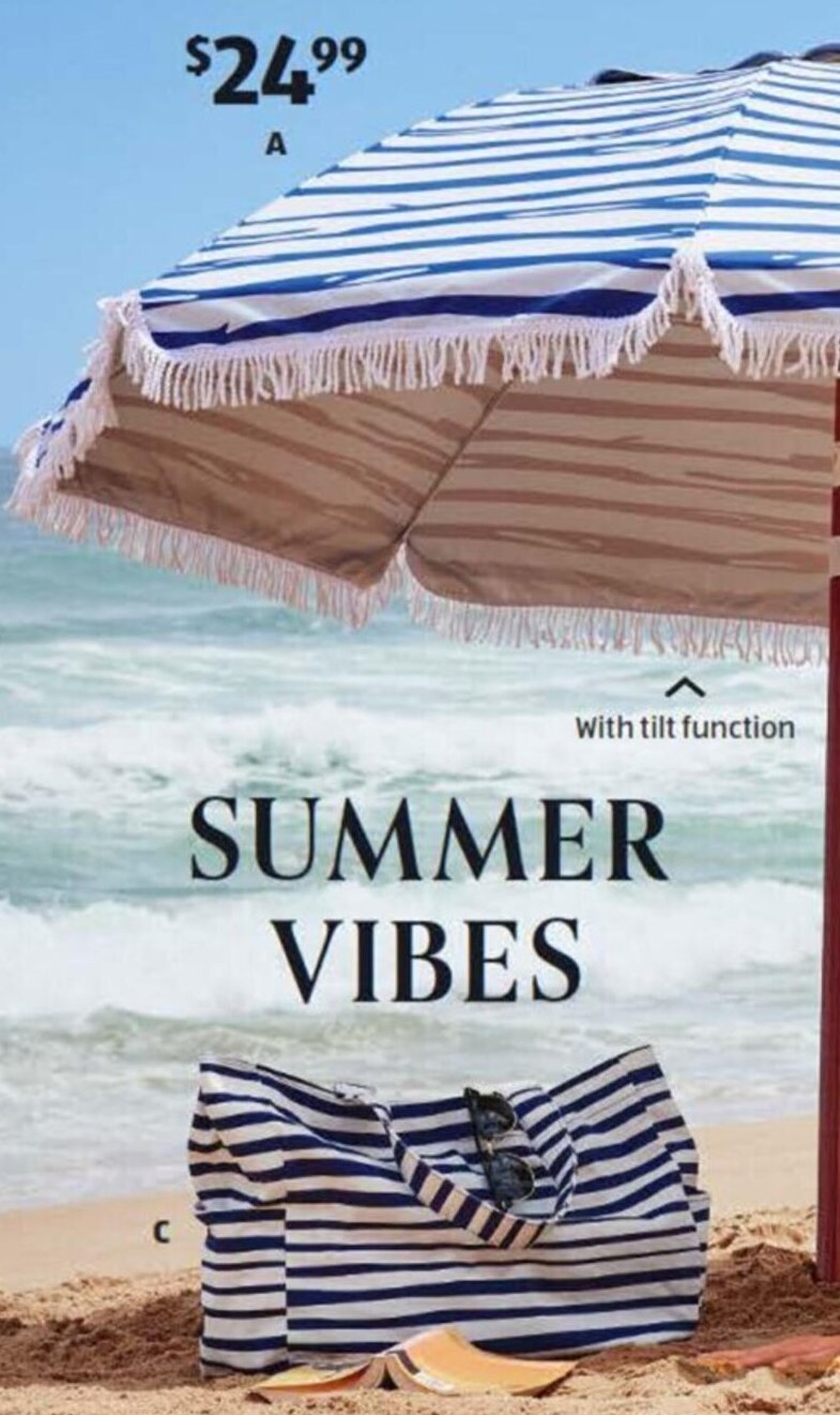 Beach Umbrella offer at ALDI