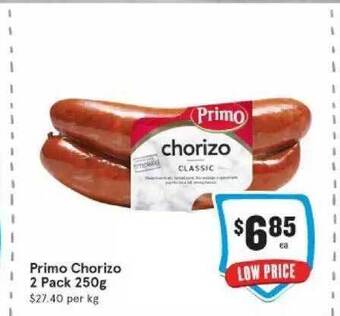 IGA Primo chorizo offer