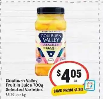 IGA Goulburn valley fruit in juice offer