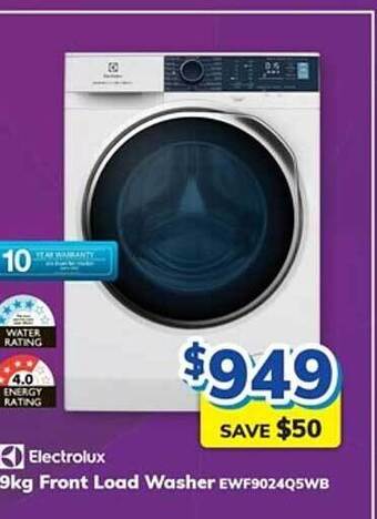 Bi-Rite Electrolux 9kg front load washer offer