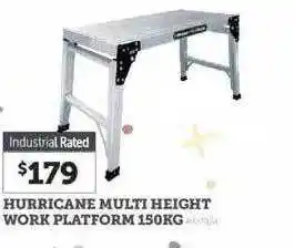 Stratco Hurricane multi height work platform offer