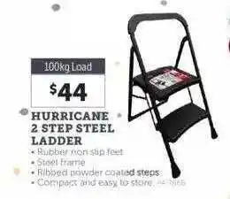Stratco Hurricane 2 step steel ladder offer