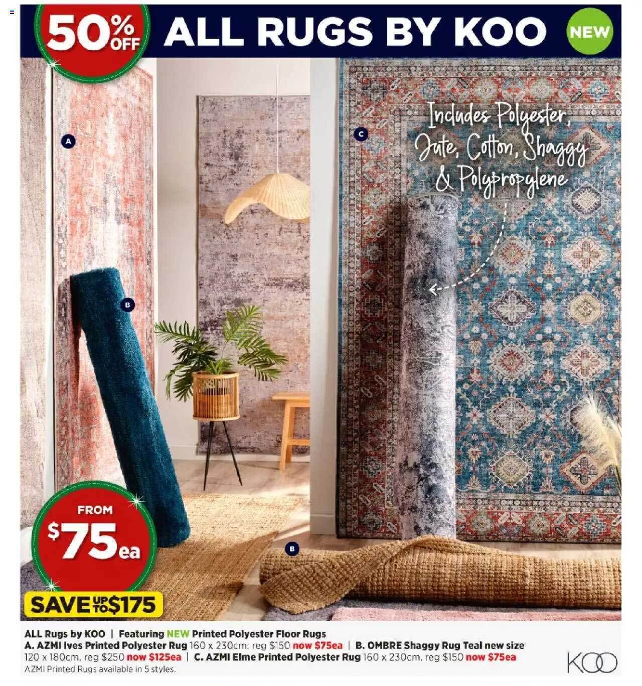 All rugs by koo offer at Spotlight